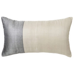 west elm Jacquard Velvet Cushion, Ivory